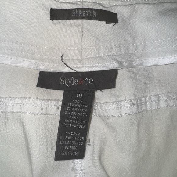 Style & Co. Womens 10 Capri Pants Stretch Professional Lightweight Causal Basic - Picture 9 of 9